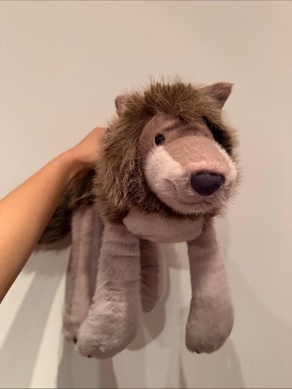 Plush Dog Toy - Brown & Cream Soft Squeaky Plush ulrich wolf jellycat